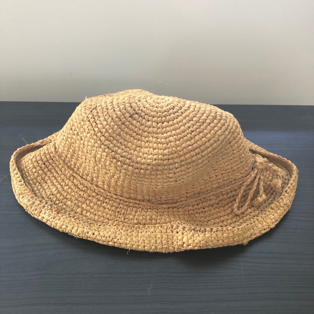 Vintage Knit Straw Hat